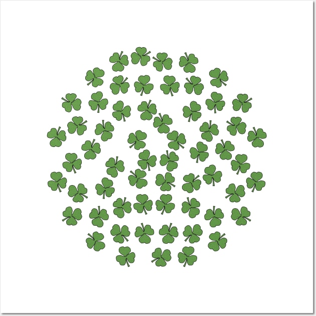 Shamrocks in Green Wall Art by ellenhenryart